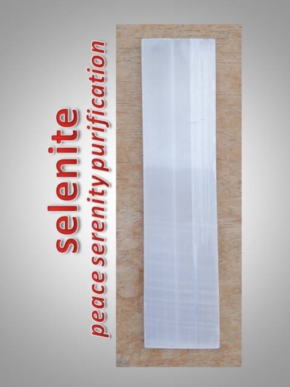 #2 Selenite stone crystal charging plate / stick Chakra Purification